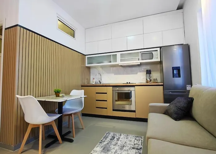 Modern In Center ,balcony With Park & View * פוגרדץ